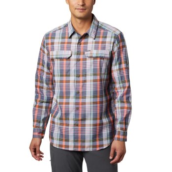 Columbia Overhemd Heren, Silver Ridge 2.0 Plaid Long Sleeve Donkerblauw Gekleurd, 15CDZROAB
